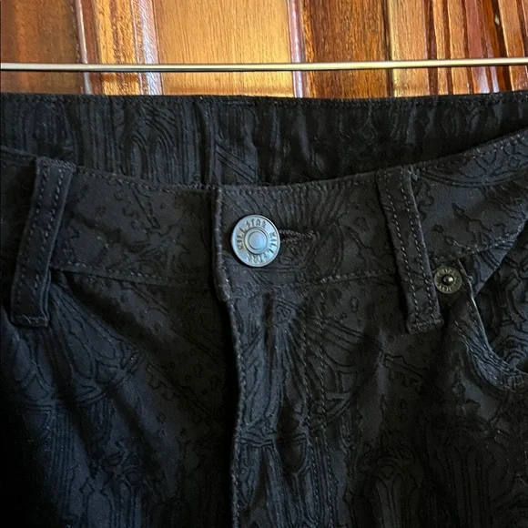 Killstar Black Embossed Fabric stretch jeans - Picture 2 of 10